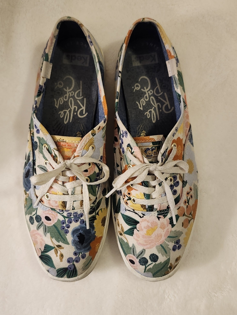 Keds x Rifle Paper Co. Women's Floral Canvas Lace-Up Sneakers